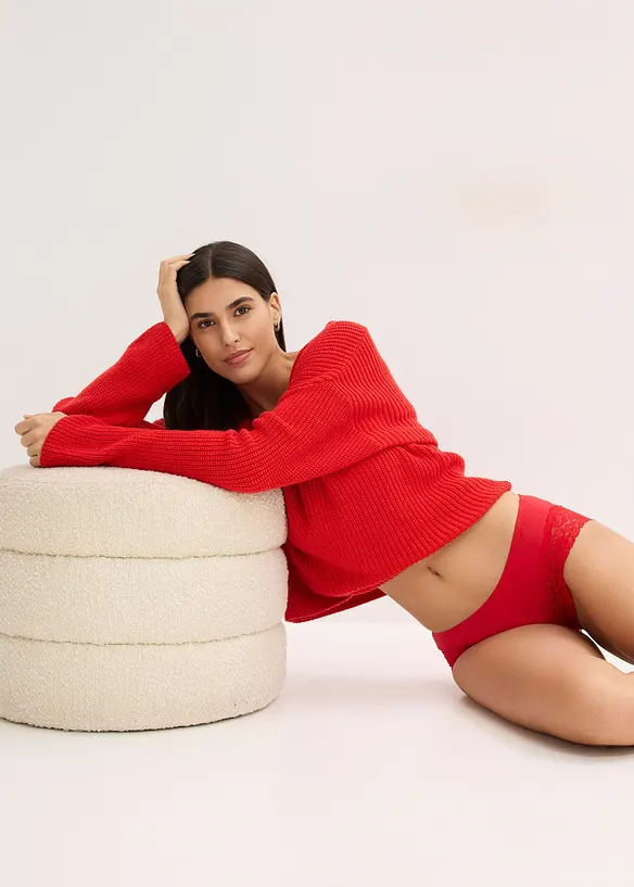 Hipster met kant (set van 4), bonprix