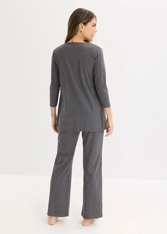 Loungewear huispak met viscose (3-dlg. set), bonprix