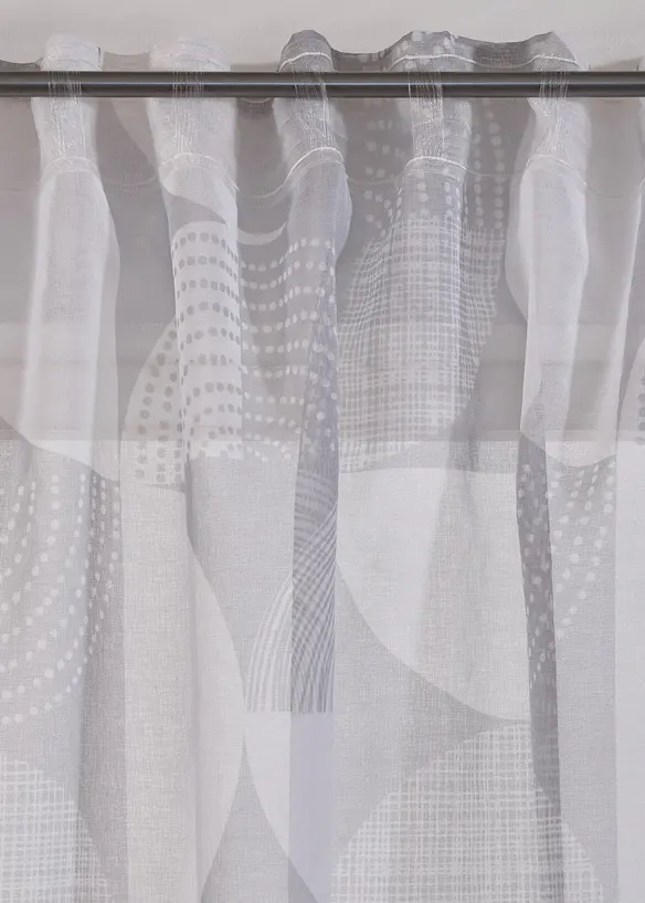 Gordijn van gerecycled polyester, met print (1 stuk), bonprix