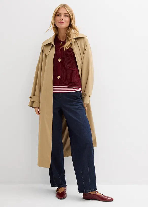 Gebreid vest met zakken, bonprix