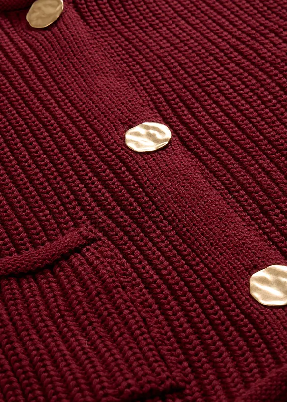 Gebreid vest met zakken, bonprix