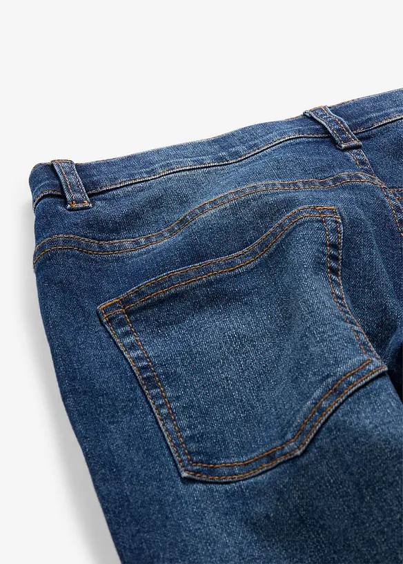 Wide leg mid waist jeans, bonprix