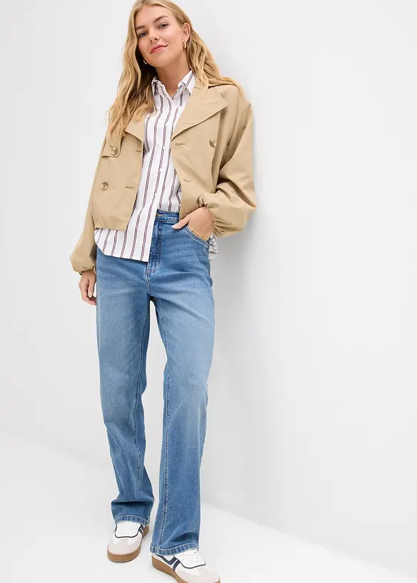 Loose fit straight jeans, high waist, bonprix