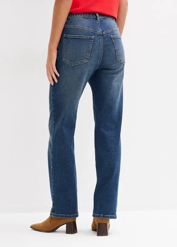 Loose fit straight jeans, high waist, bonprix