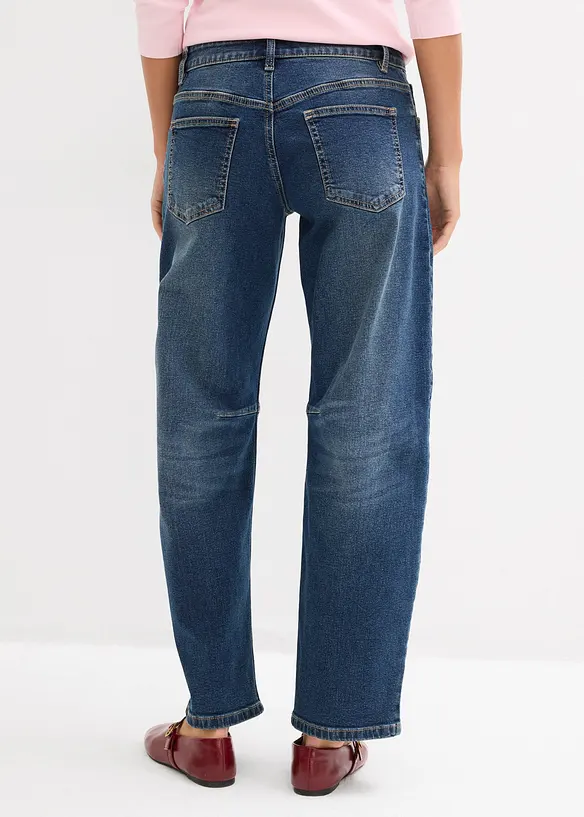 Barrel jeans, mid waist, bonprix