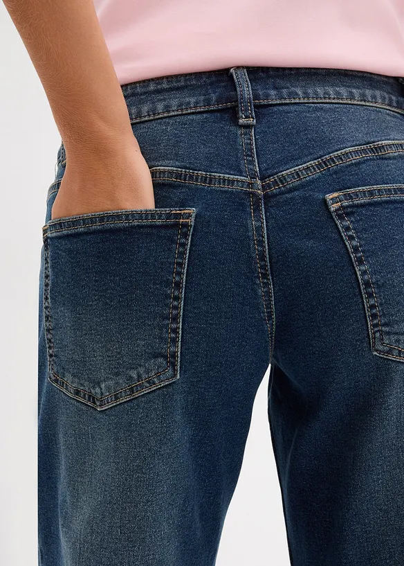 Barrel jeans, mid waist, bonprix