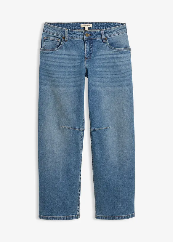 Barrel jeans, mid waist, bonprix