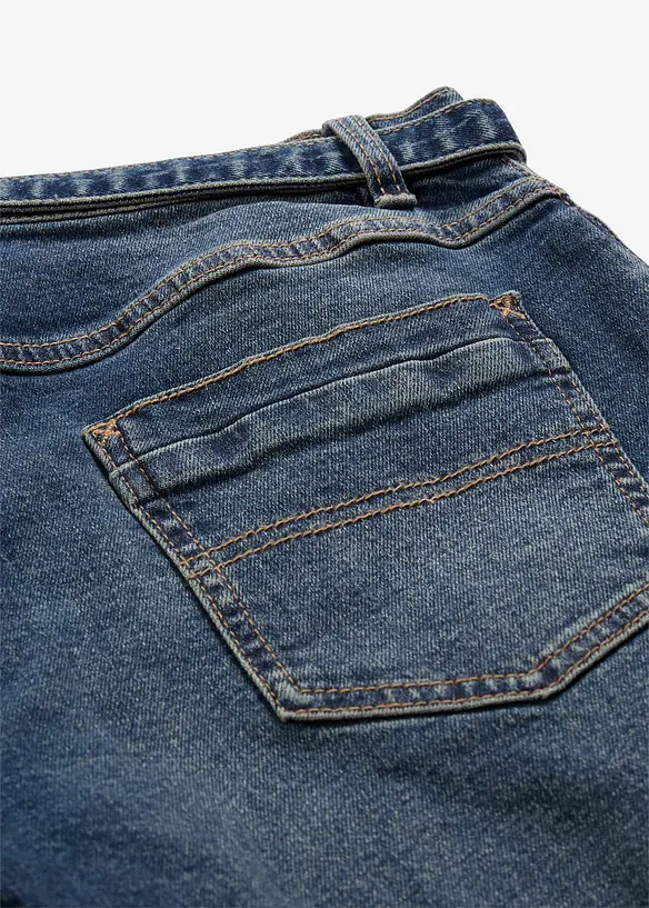 Wide leg jeans mid waist, full length, bonprix