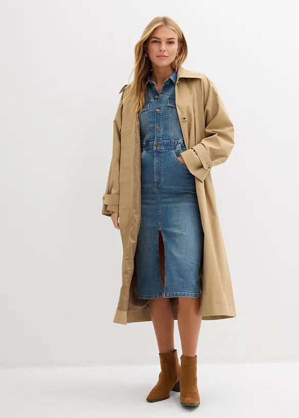 Spijkerjurk met biologisch katoen, bonprix