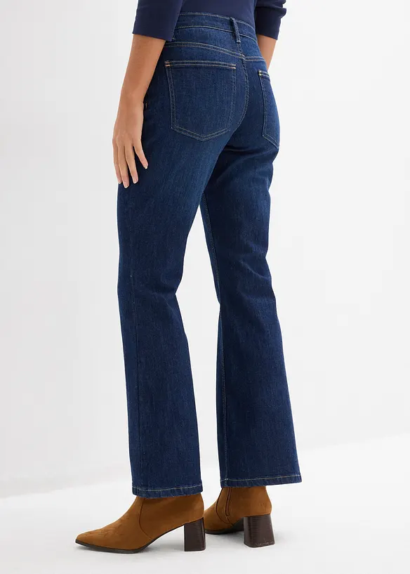Flared jeans, mid waist, bonprix