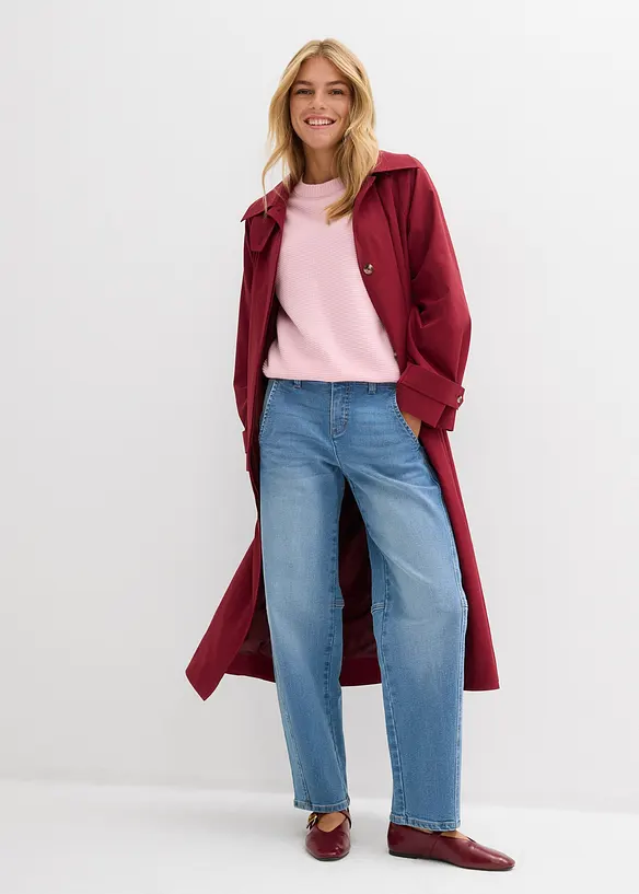 Barrel jeans mid waist, bonprix