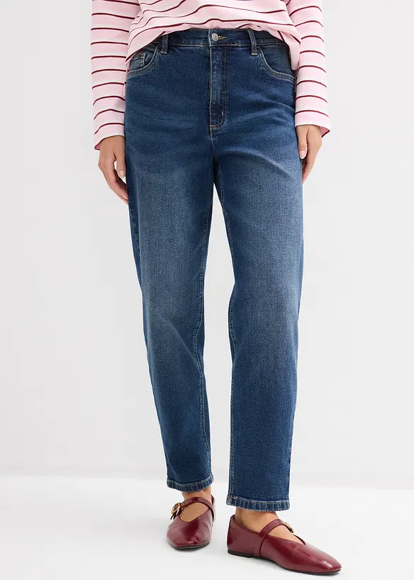 Mom jeans high waist, cropped, bonprix