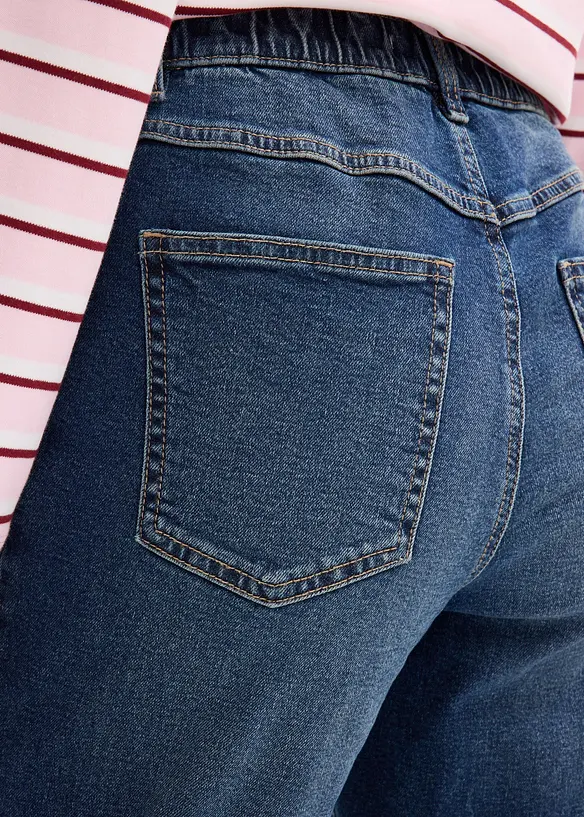 Mom jeans high waist, cropped, bonprix