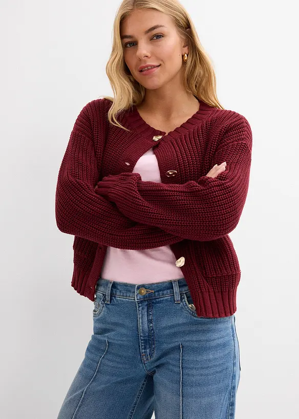 Wide leg jeans mid waist, full length, bonprix