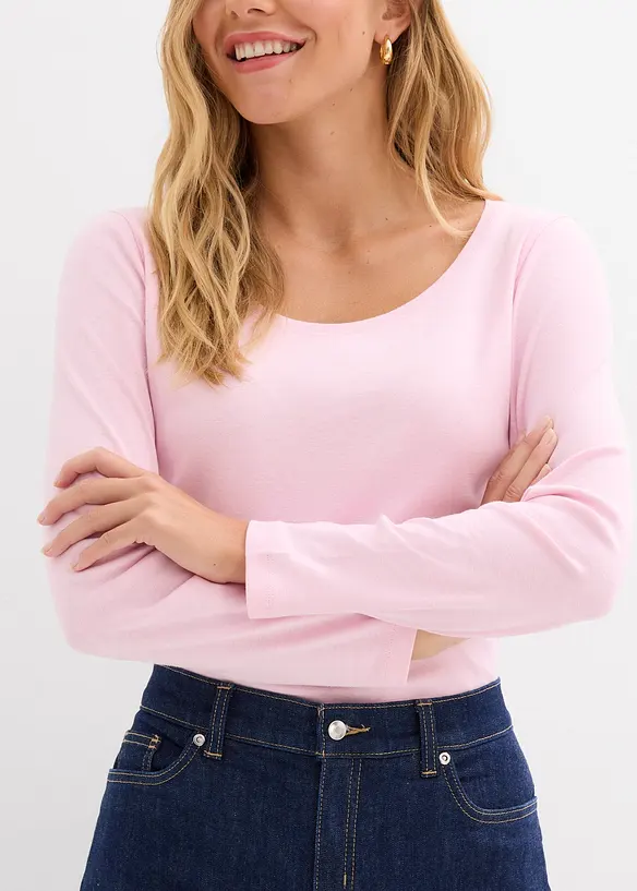 Loose straight jeans mid waist, full length, bonprix