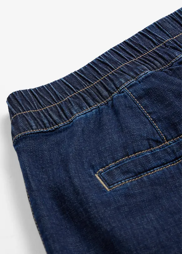Barrel jeans mid waist met comfortband, bonprix