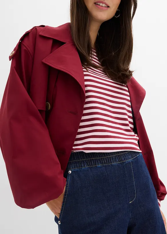 Barrel jeans mid waist met comfortband, bonprix