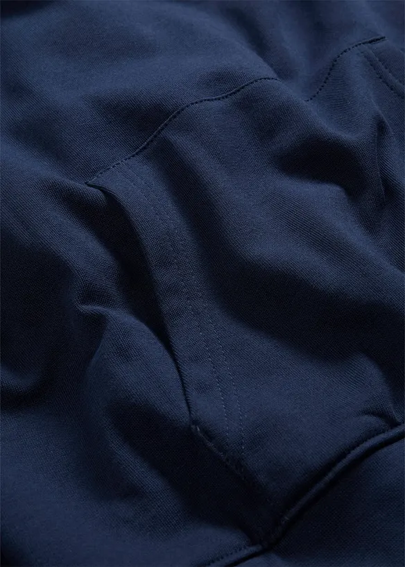 Hoodie van biologisch katoen en een grote print op de rug, loose fit, bonprix