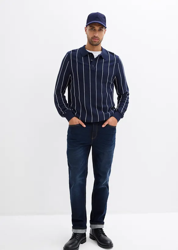 Fijngebreide trui met polokraag, bonprix