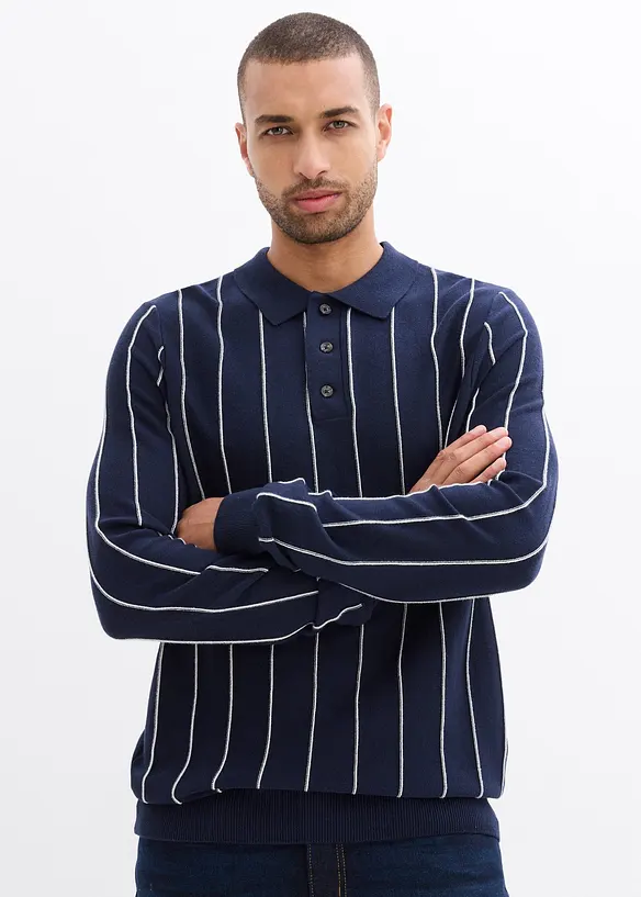 Fijngebreide trui met polokraag, bonprix