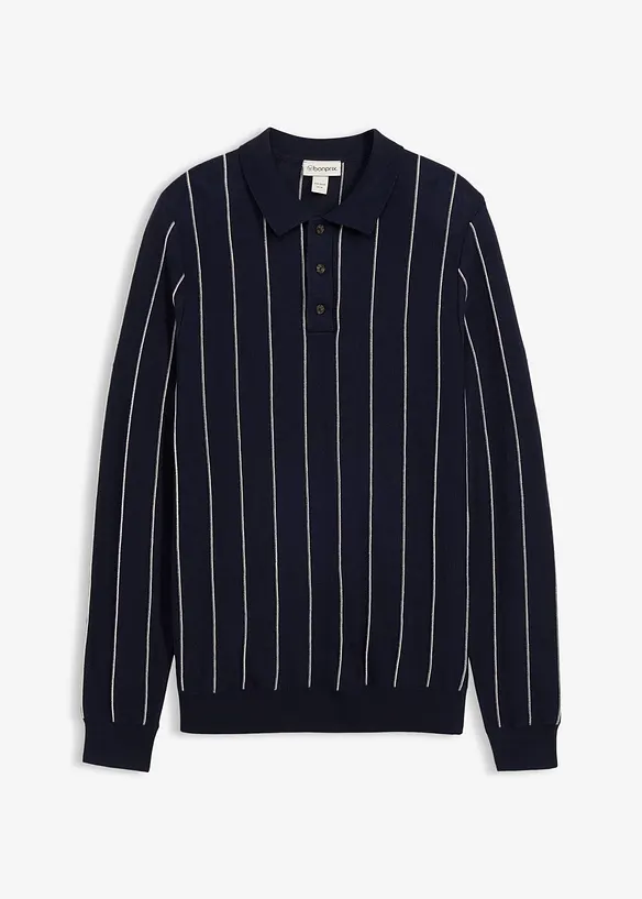 Fijngebreide trui met polokraag, bonprix