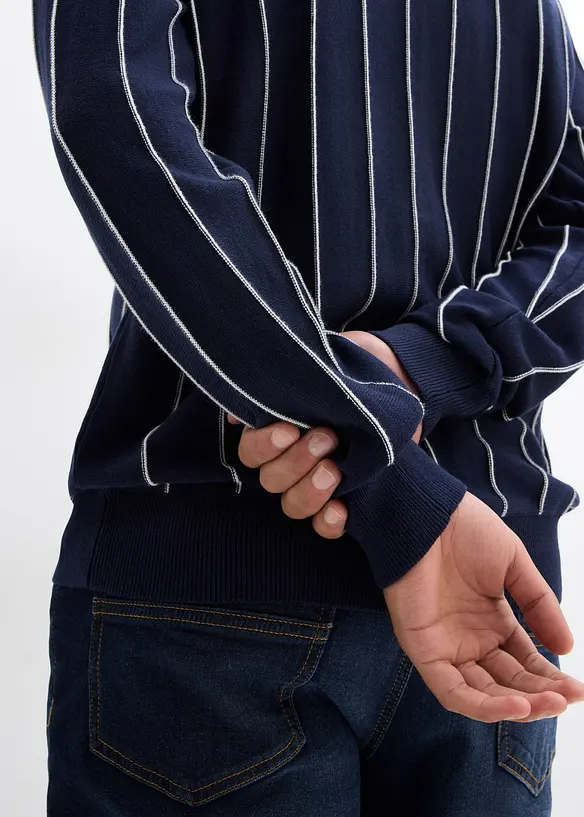 Fijngebreide trui met polokraag, bonprix