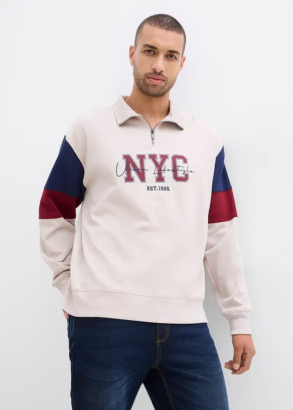 Sweater van biologisch katoen, loose fit, bonprix