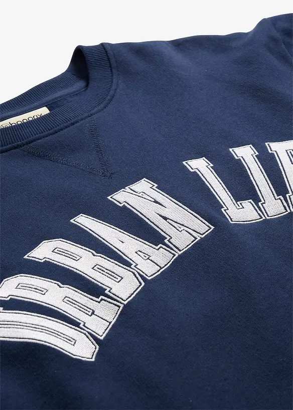 Oversized sweater van katoen, bonprix