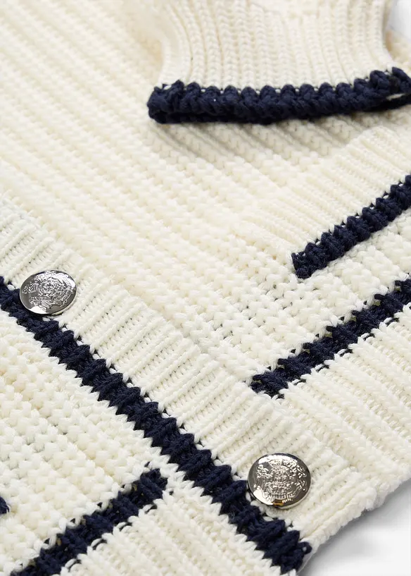 Grof gebreide cardigan in een katoenmix, bonprix