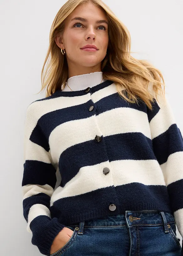 Fijngebreid kort vest, bonprix