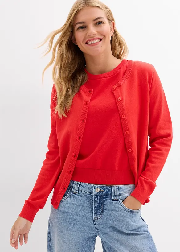 Fijngebreid vest, bonprix