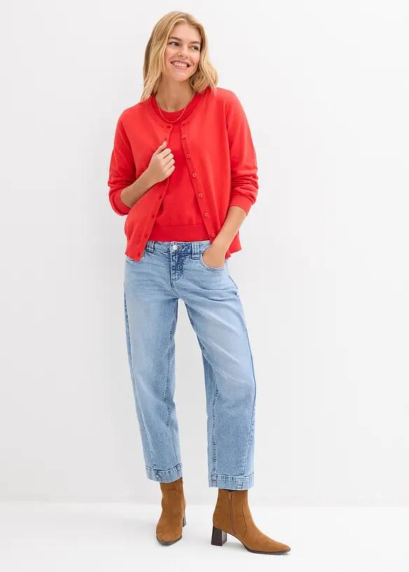 Fijngebreid vest, bonprix