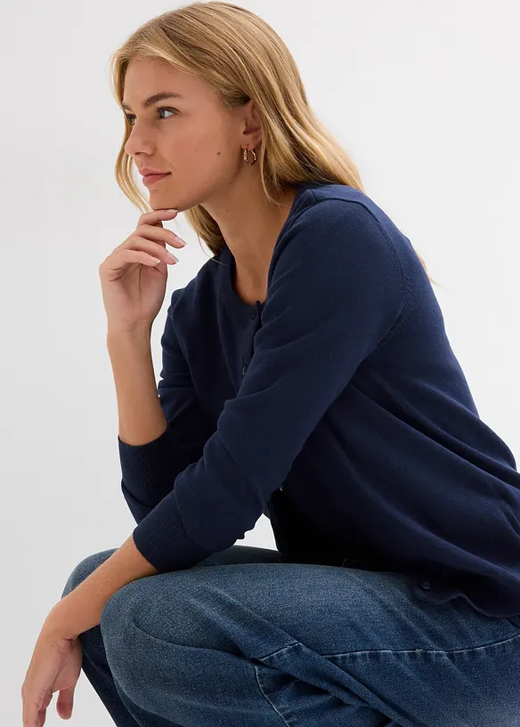 Fijngebreid vest, bonprix