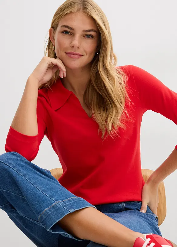 Poloshirt van biologisch katoen, bonprix