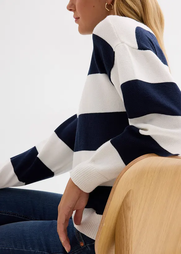 Oversized trui in een zachte viscosemix, bonprix