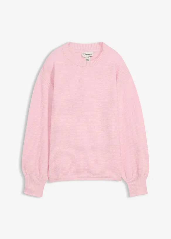 Trui met ronde hals en katoen, bonprix