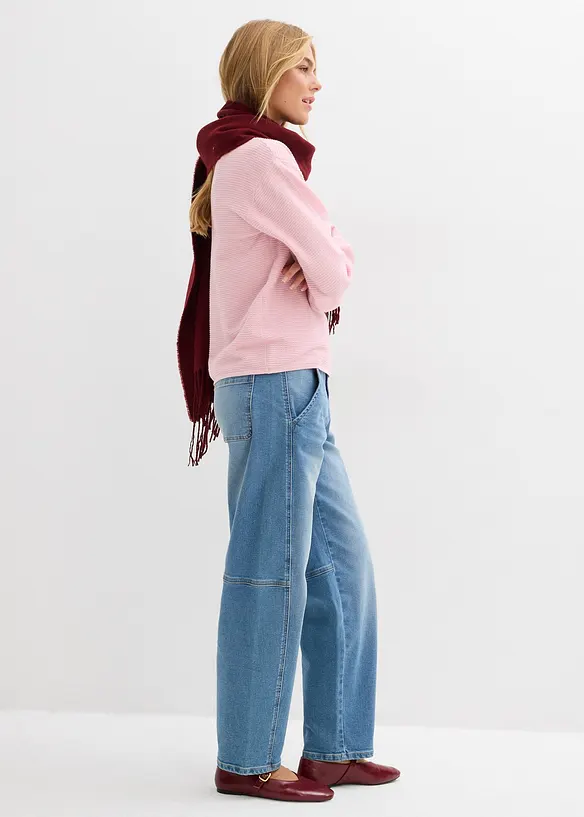 Trui met ronde hals en katoen, bonprix