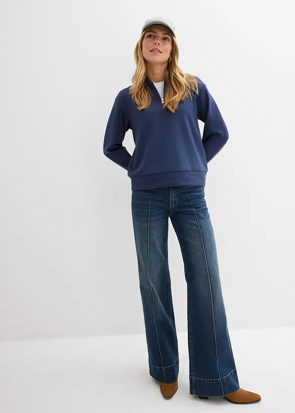 Sweater in een zachte viscosemix, bonprix