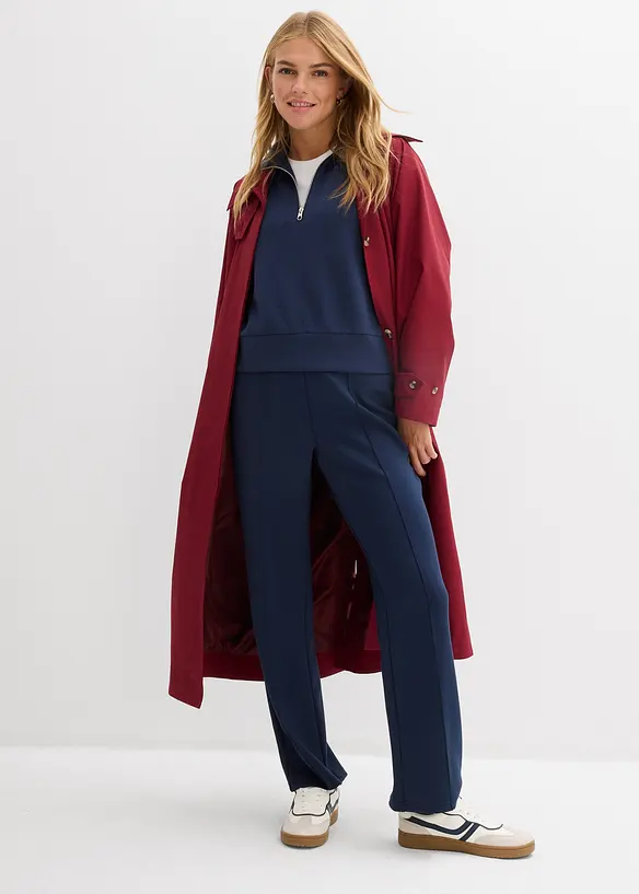 Sweater van zacht scuba, bonprix