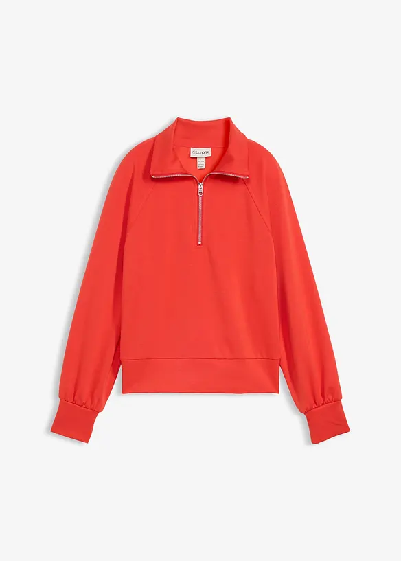 Sweater van zacht scuba, bonprix