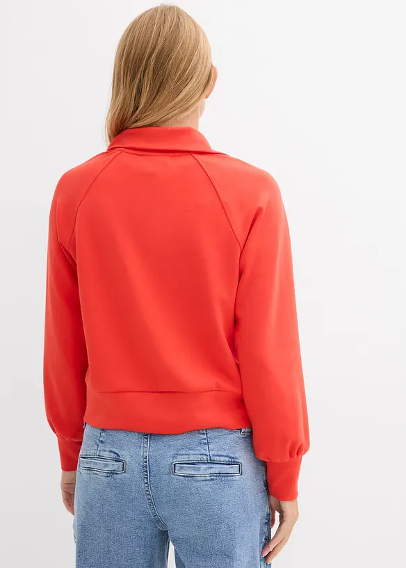 Sweater van zacht scuba, bonprix