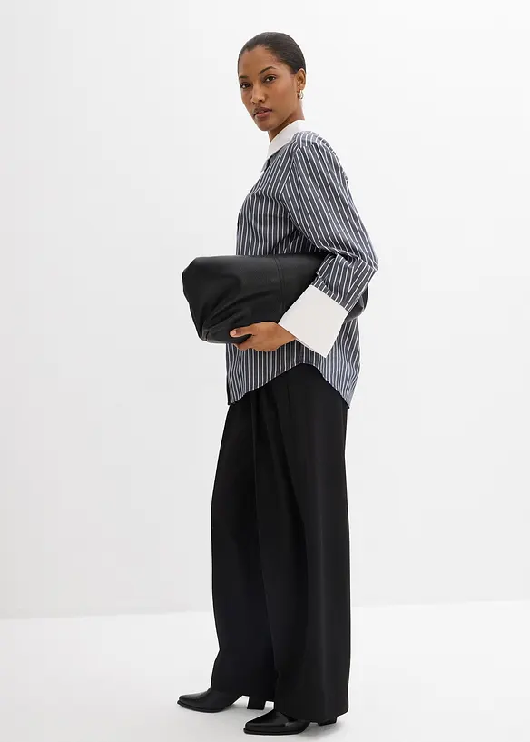 Oversized overhemd van puur katoen, bonprix