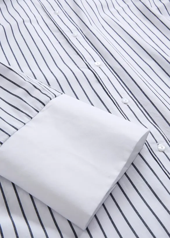 Oversized overhemd van puur katoen, bonprix