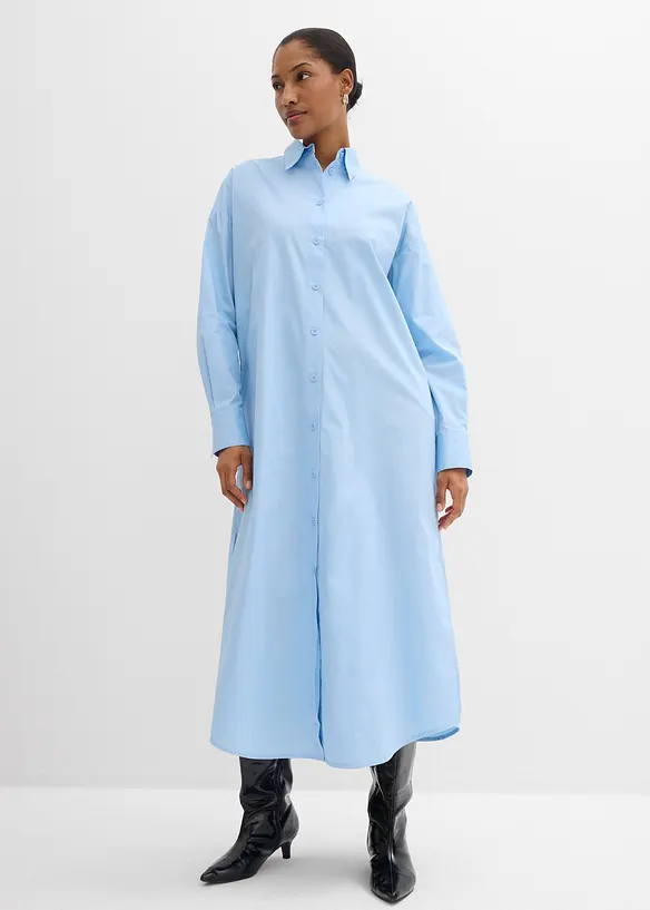 Overhemdjurk van puur katoen, bonprix