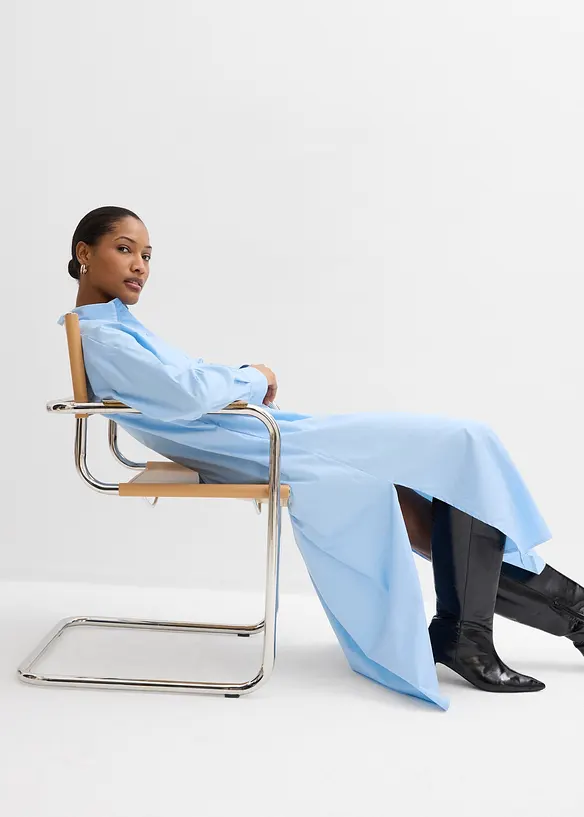 Overhemdjurk van puur katoen, bonprix