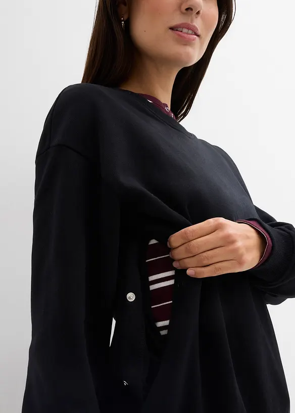 2-in-1 zwangerschapssweater/voedingssweater, bonprix