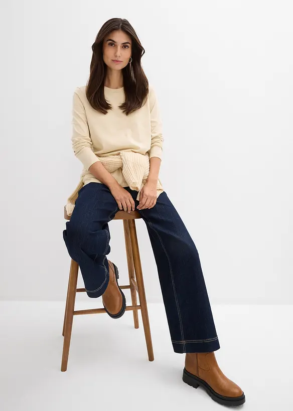 Zwangerschaps- en voedingstop van biologisch katoen (set van 2), bonprix