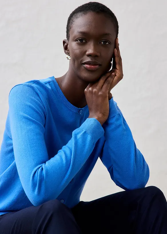 Vest met zijde, bonprix