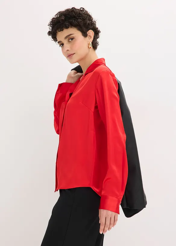 Blouse van prachtig satijn, bonprix