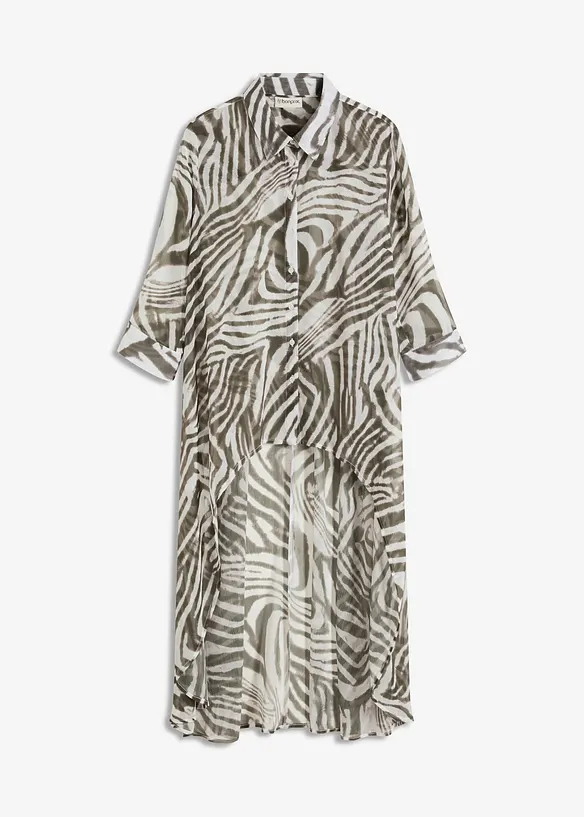 Lange chiffon blouse, bonprix